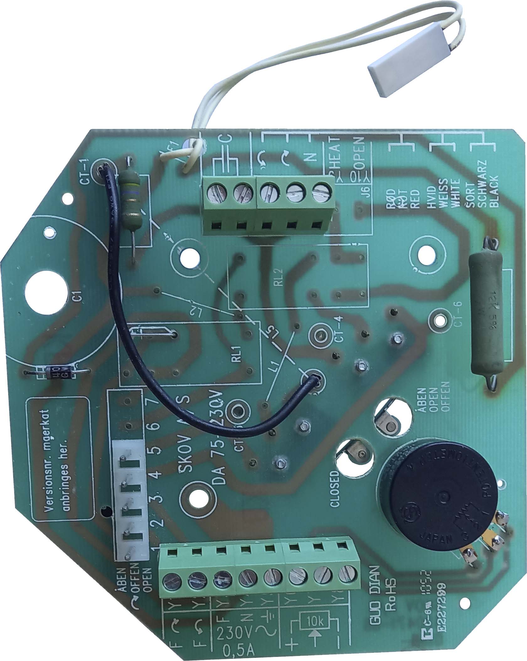 Плата сервопривода DA75, CL75 230V (арт. 60-40-2920; 432920 (Skov))